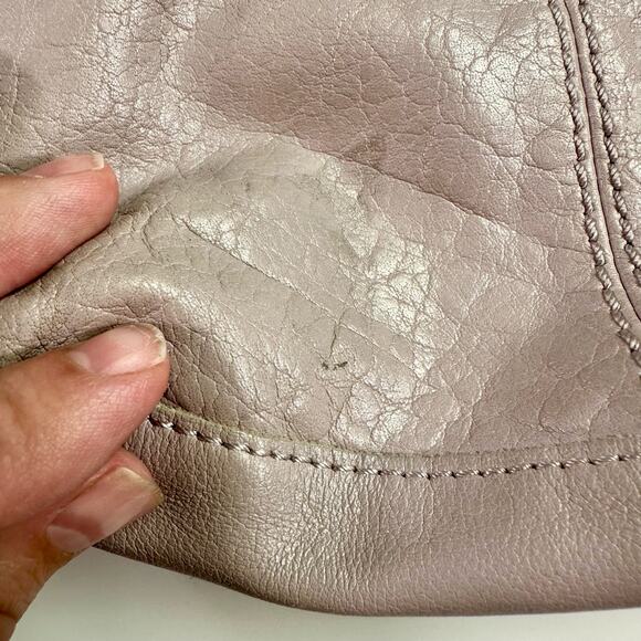 The Sak Women's Light Mauve Leather Silverlake Studded Crossbody Bag Purse - Picture 9 of 13